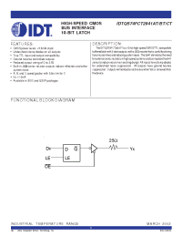Datasheet IDTQS74FCT2841BTQ manufacturer IDT