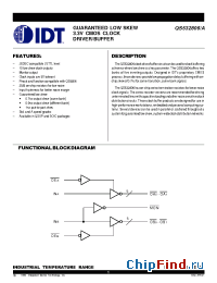 Datasheet QS532806A manufacturer IDT