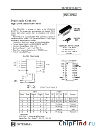 Datasheet IN74AC163D manufacturer IK Semi.