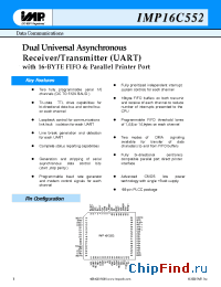 Datasheet IMP16C552-CJ68 manufacturer IMP