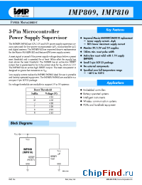 Datasheet IMP809REUR-T manufacturer IMP