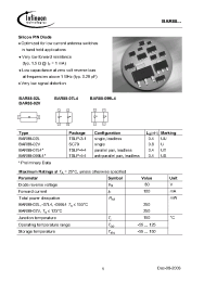 Datasheet BAR88-02L manufacturer Infineon