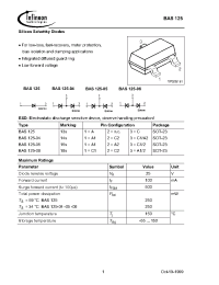 Datasheet BAS125-06E6433 manufacturer Infineon