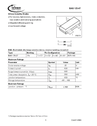 Datasheet BAS125-07E6433 manufacturer Infineon