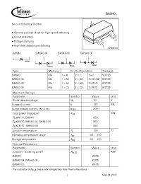 Datasheet BAS40-04E6327 manufacturer Infineon