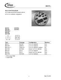 Datasheet BAV70U manufacturer Infineon