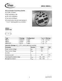 Datasheet BB664-02V manufacturer Infineon