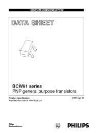 Datasheet BCW61D/T1 manufacturer Infineon