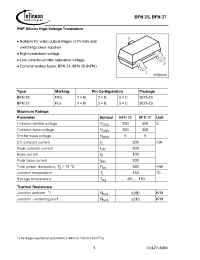 Datasheet BFN25E6433 manufacturer Infineon