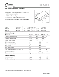Datasheet BFN37E6433 manufacturer Infineon