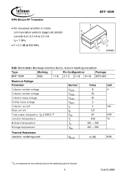 Datasheet BFP180W manufacturer Infineon