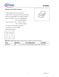 Datasheet BFS469L6 manufacturer Infineon