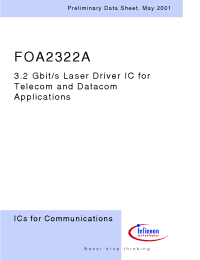 Datasheet FOA2322A manufacturer Infineon