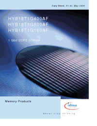 Datasheet HYB18T1G160AF manufacturer Infineon