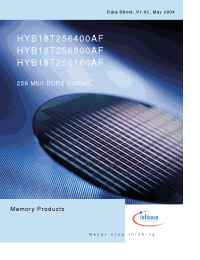 Datasheet HYB18T256160AF-3 manufacturer Infineon