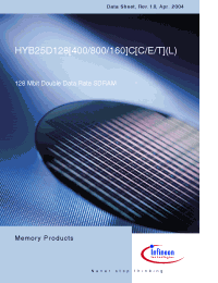 Datasheet HYB25D128160CE-5 manufacturer Infineon