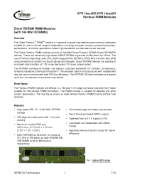 Datasheet HYR1812820G-845 manufacturer Infineon