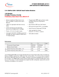 Datasheet HYS64D128020GBDL-7-A manufacturer Infineon