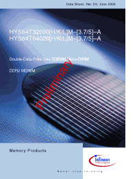 Datasheet HYS64T32000LM-5-A manufacturer Infineon