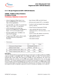 Datasheet HYS72D64000GR-7-B manufacturer Infineon