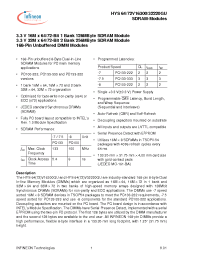 Datasheet HYS72V16300GU-7.5-C2 manufacturer Infineon