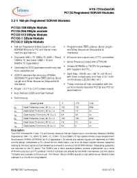 Datasheet HYS72V2563201GR-7-A manufacturer Infineon