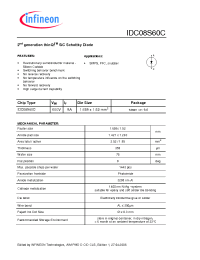 Datasheet IDC08S60C manufacturer Infineon