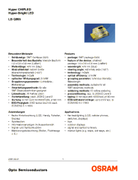 Datasheet LBQ993-JK-1 manufacturer Infineon