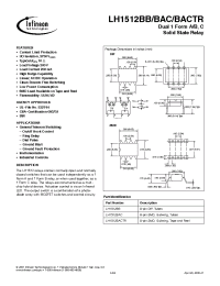 Datasheet LH1512BAC manufacturer Infineon