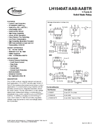 Datasheet LH1540AAB manufacturer Infineon