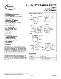 Datasheet LH1541AT1 manufacturer Infineon