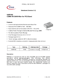 Datasheet NWR190 manufacturer Infineon