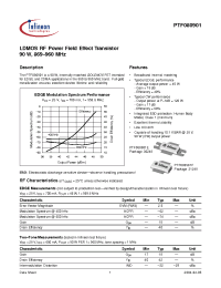 Datasheet PTF080901F manufacturer Infineon