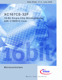 Datasheet SAF-XC167CI-32F40FBB manufacturer Infineon