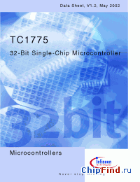 Datasheet SAK-TC1775-L40E manufacturer Infineon
