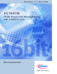 Datasheet SAK-XC164CM-4F40F manufacturer Infineon