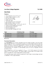 Datasheet TLE4295G manufacturer Infineon