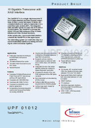 Datasheet UPF01012 manufacturer Infineon