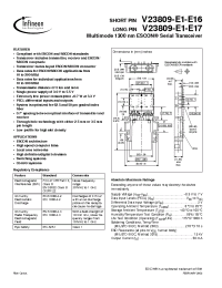 Datasheet V23809-E1-E16 manufacturer Infineon