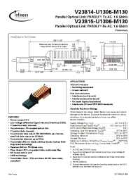 Datasheet V23814-U1306-M130 manufacturer Infineon