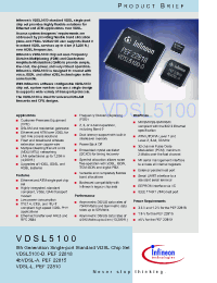 Datasheet VDSL5100 manufacturer Infineon