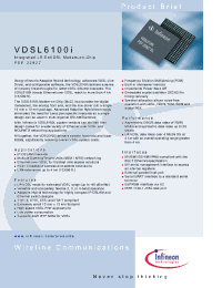 Datasheet VDSL6100I manufacturer Infineon