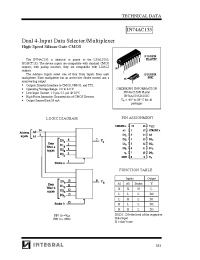 Datasheet IN74AC153D manufacturer Интеграл