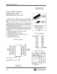 Datasheet IN74AC533DW manufacturer Интеграл