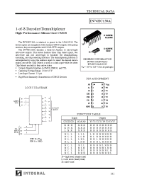 Datasheet IN74HC138A manufacturer Интеграл