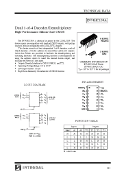 Datasheet IN74HC139A manufacturer Интеграл