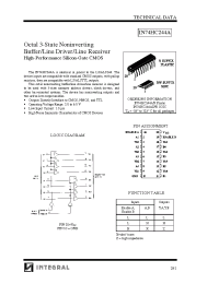 Datasheet IN74HC244ADW manufacturer Интеграл