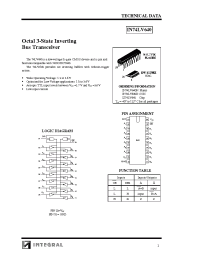 Datasheet IN74LV640D manufacturer Интеграл