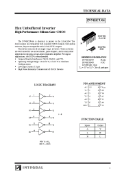 Datasheet IZ74HCU04 manufacturer Интеграл