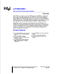 Datasheet LXT9863 manufacturer INTEL